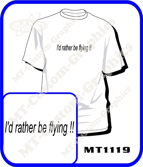 I\'d rather be flying !!
